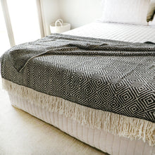 Load image into Gallery viewer, Black & White Perdiz Wool Blanket