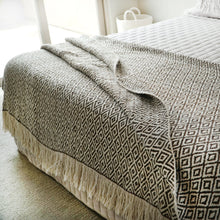 Load image into Gallery viewer, Brown & White Perdiz Wool Blanket