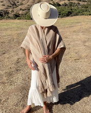Load image into Gallery viewer, Llama Wool Ruana Shawl