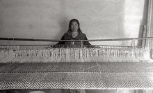 Load image into Gallery viewer, Black & White Perdiz Wool Blanket